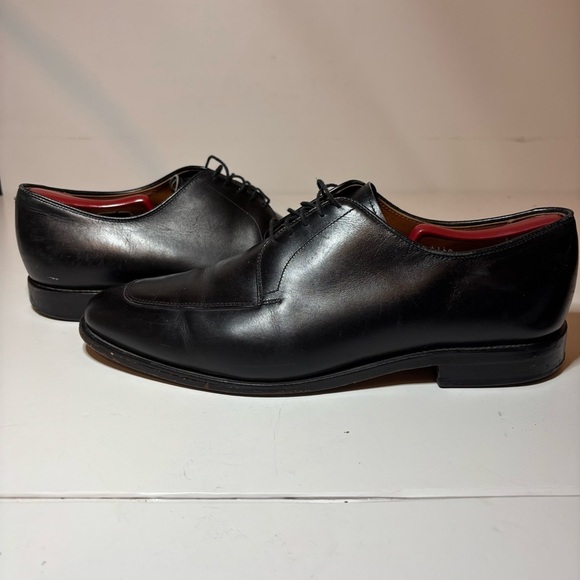 ALLEN EDMONDS DELRAY Men's Dress Shoes Split Toe Derby Black Leather Sz 10.5 EEE - Picture 4 of 10